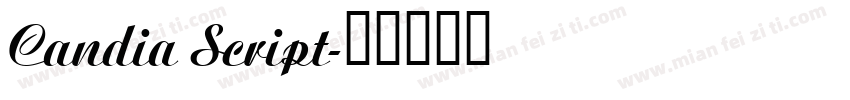 Candia Script字体转换